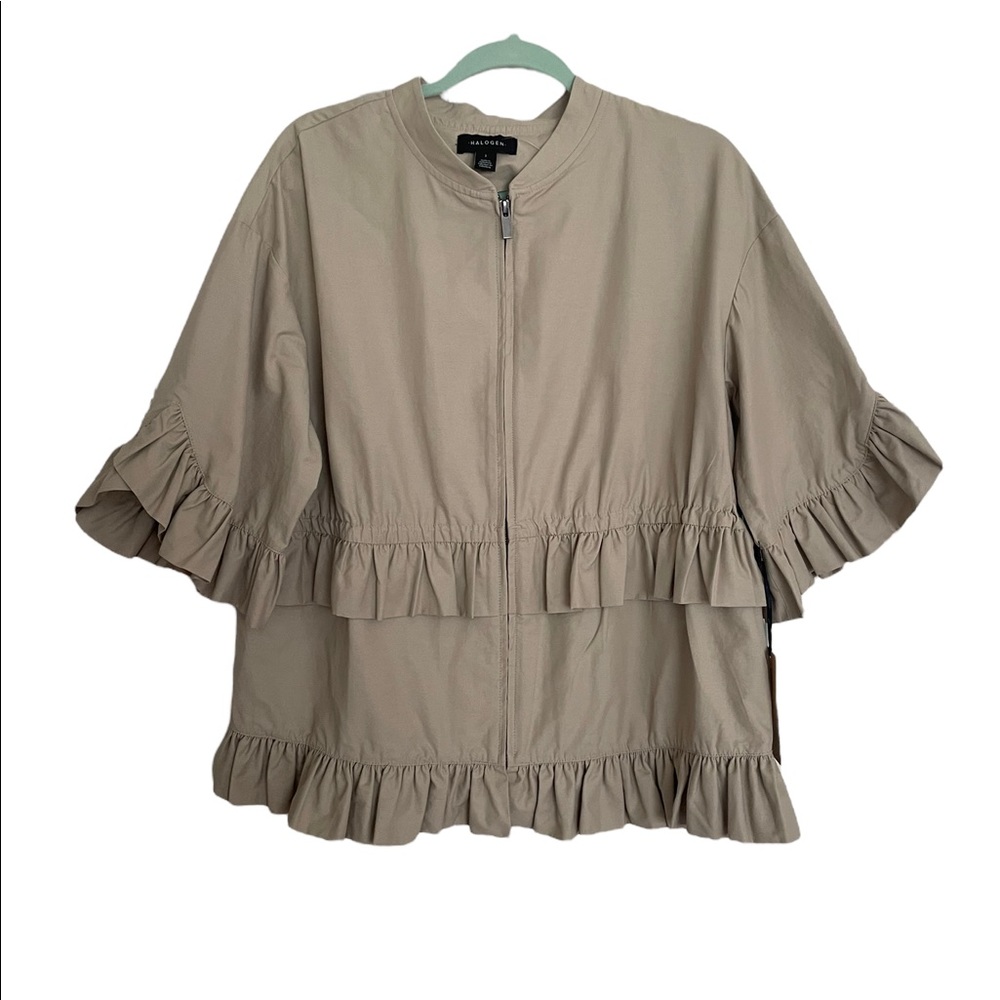 Halogen Zip Ruffle Zip Balzer new Size 1X